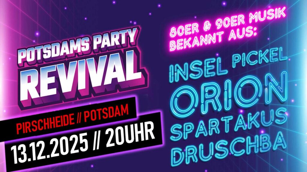 Potsdams Party Revival in der Pirschheide - Hartmut Behrenwald von Radio BHeins legt auf.